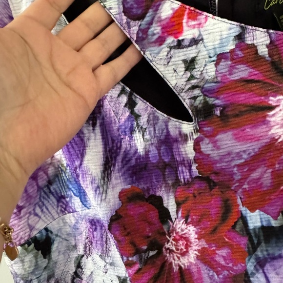 Cartise Red and Purple Asymmetrical Sheath Dress for Wedding Guest - Picture 4 of 7